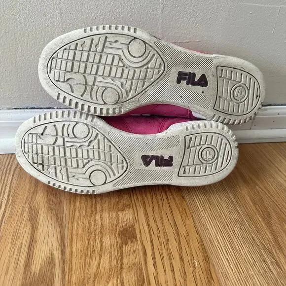 Fila Original Fitness Sneakers Bright Pink Suede Women's Size 7 Running Casual - Picture 12 of 13
